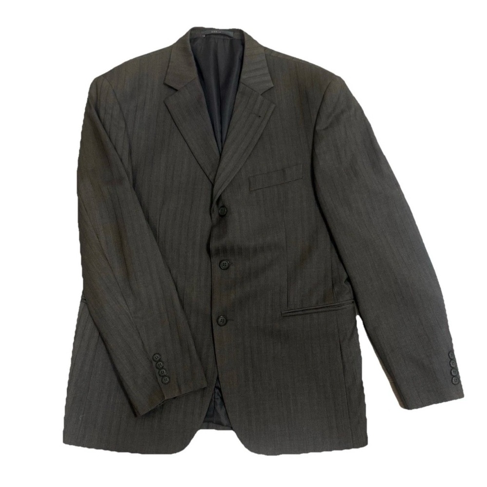 Assia Men's Gray Blazer Coat Sz 50 3 Button Dual Vented